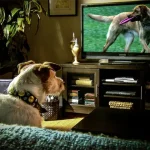 Видео про собаку, которая переживает за экранного друга: эмоции питомцев