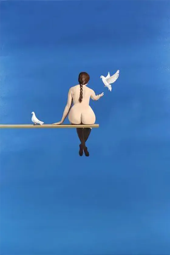 Дрессировщица голубей: лёгкая эротика и масляная живопись