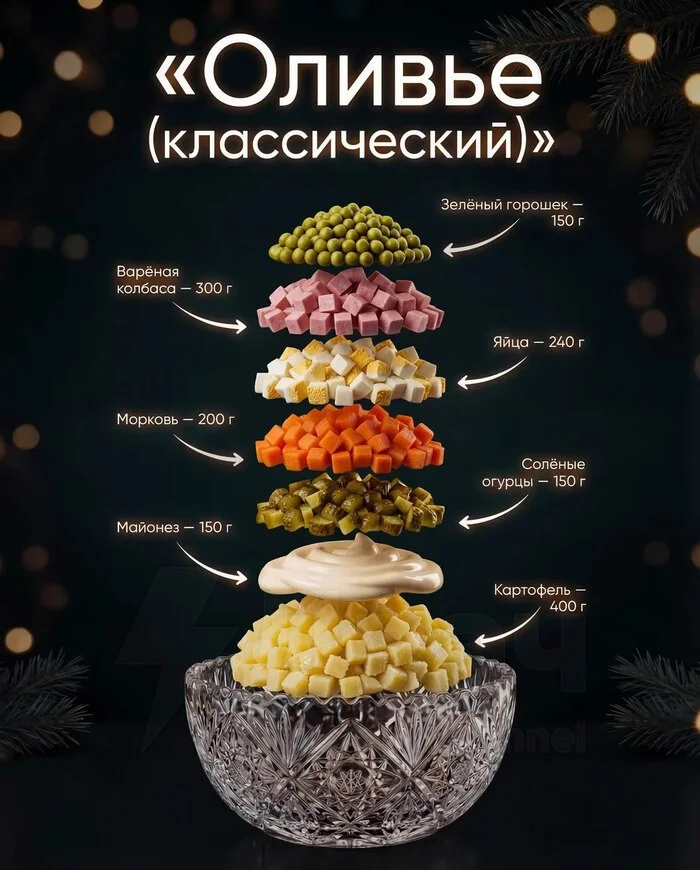 Советские салаты: оливье, шуба, майонез и крабовый салат