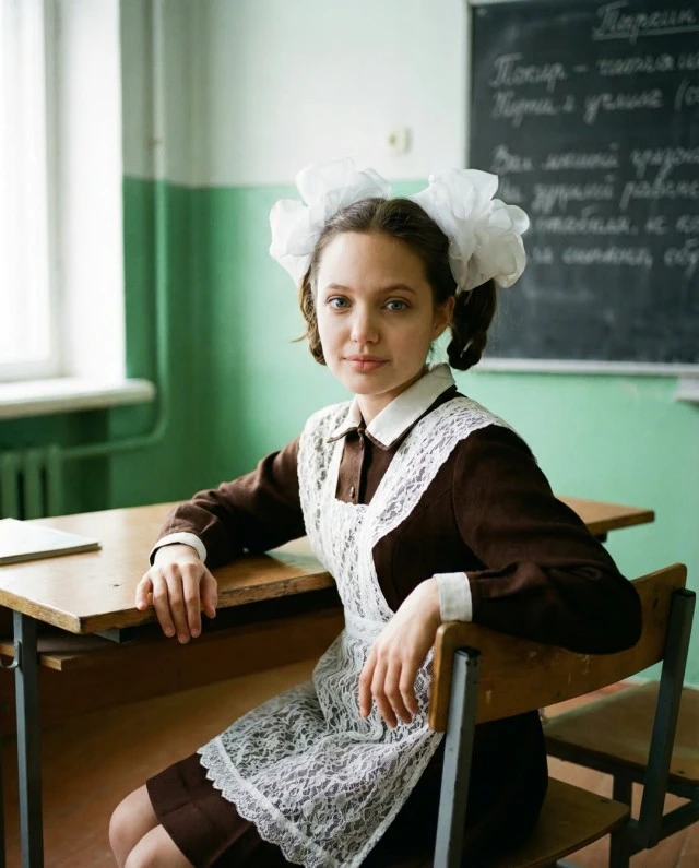 Голливудские актеры в образе советских детей - фотогалерея от ИИ