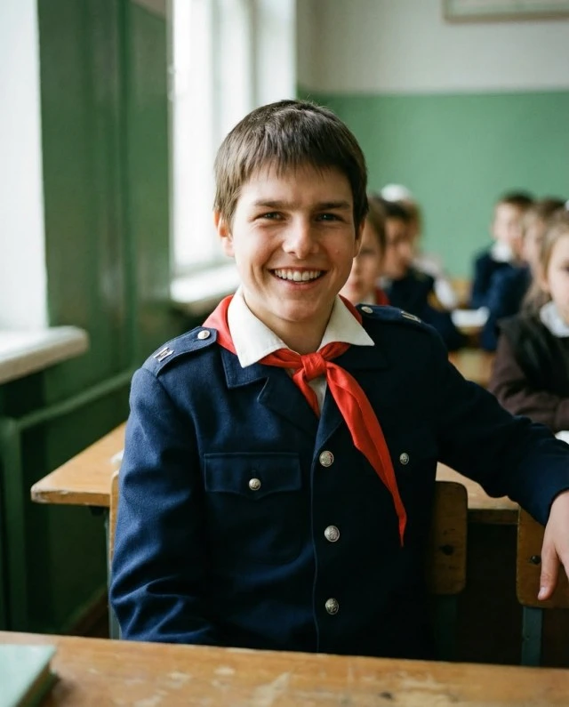 Голливудские актеры в образе советских детей - фотогалерея от ИИ