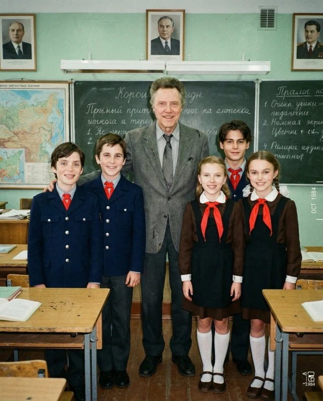 Голливудские актеры в образе советских детей - фотогалерея от ИИ