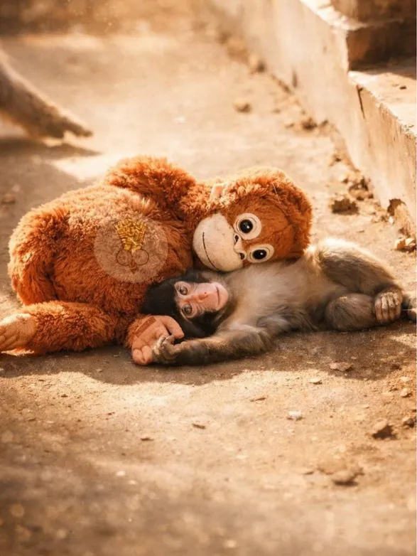Детеныш макаки Панч вызвал дефицит плюшевых орангутанов после вирусной истории