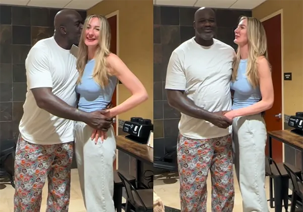 Шакил О’Нил встретился с Екатериной Лисиной - самой длинноногой женщиной мира