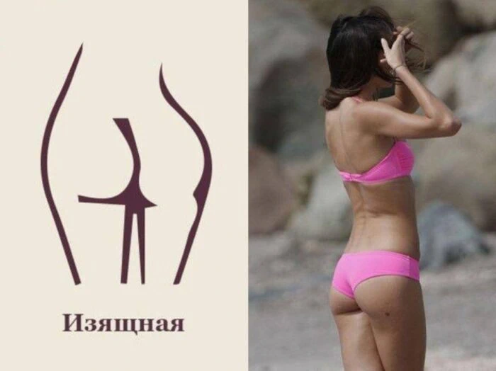 Виды женских ягодиц - 13 форм попы с описанием и фото-гид