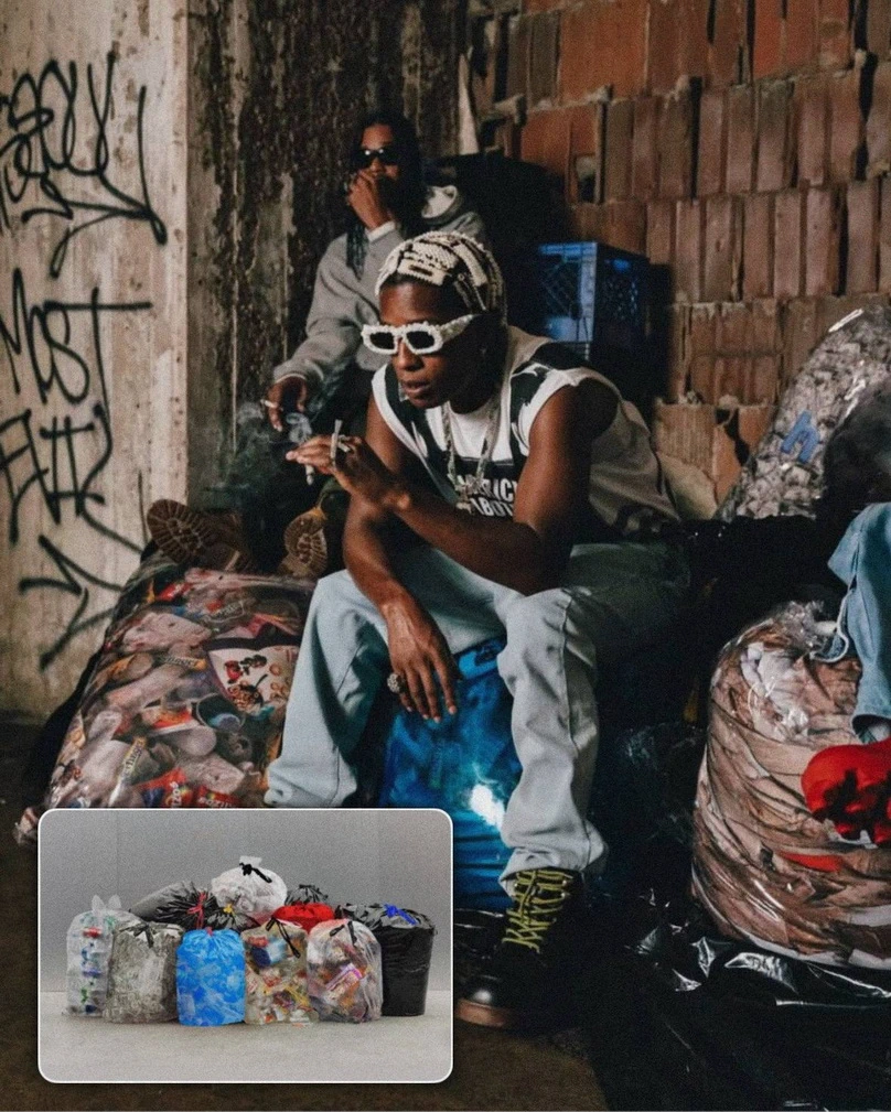 Диван из мусорных пакетов A$AP Rocky