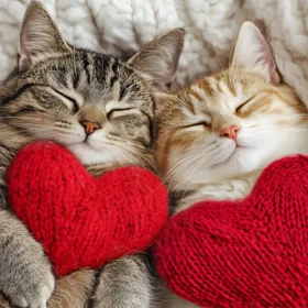 Кошка проявляет привязанность к человеку