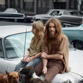 хиппи Нью-Йорк 1970 улицы Гринвич Виллидж