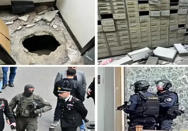 Ограбление банка в Неаполе канализация побег