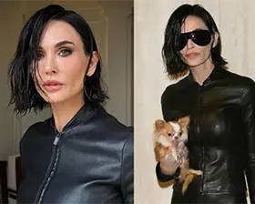 Деми Мур новая стрижка боб Gucci Милан