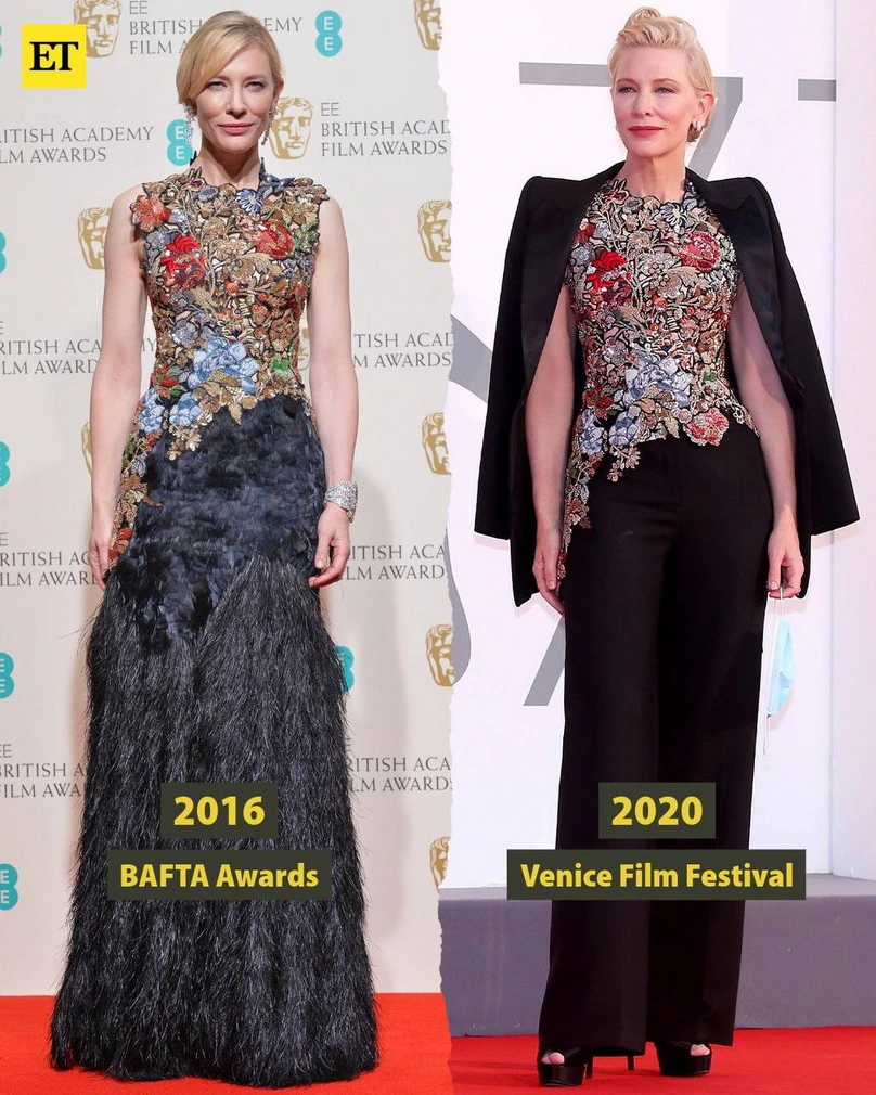 Кейт Бланшет повторяет наряд на красной дорожке