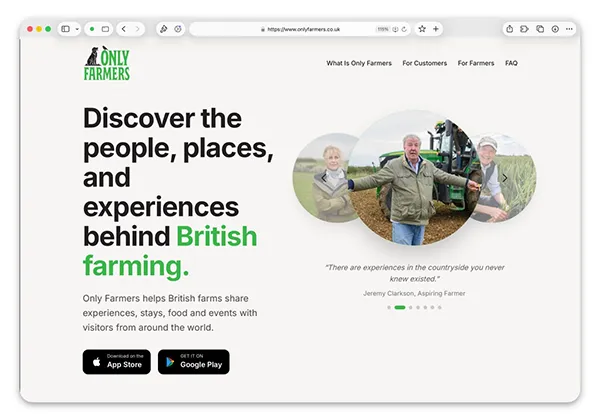 Джереми Кларксон на своей ферме: ведущий шоу Clarkson's Farm и основатель новой соцсети OnlyFarmers