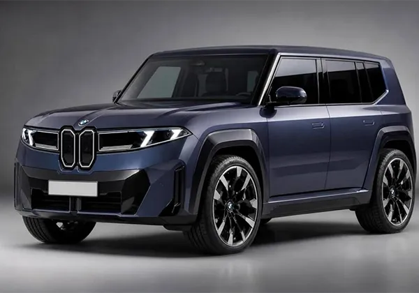 Концепт-арт: футуристичный облик будущего внедорожника BMW G74 с квадратными формами