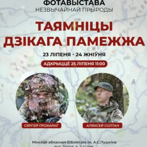 Зубр на лесной поляне с фотовыставки Таямніцы дзікага памежжа в Минске