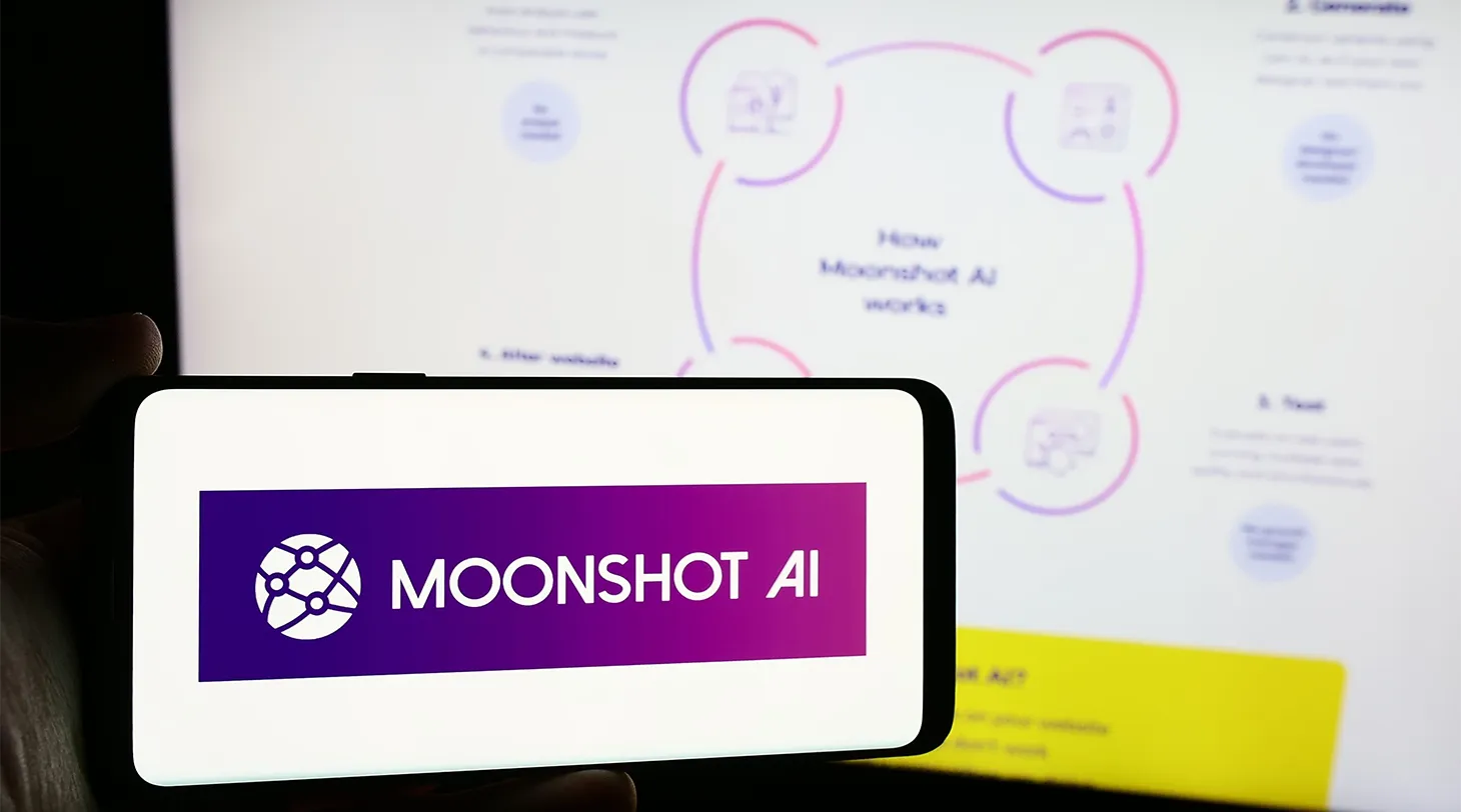 Логотип Moonshot AI: китайский стартап презентовал нейросеть Kimi K3, превосходящую американские аналоги в ряде тестов
