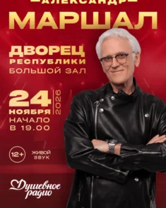 Александр Маршал на сцене с гитарой во время концерта