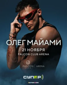 Олег Майами на сцене во время концерта