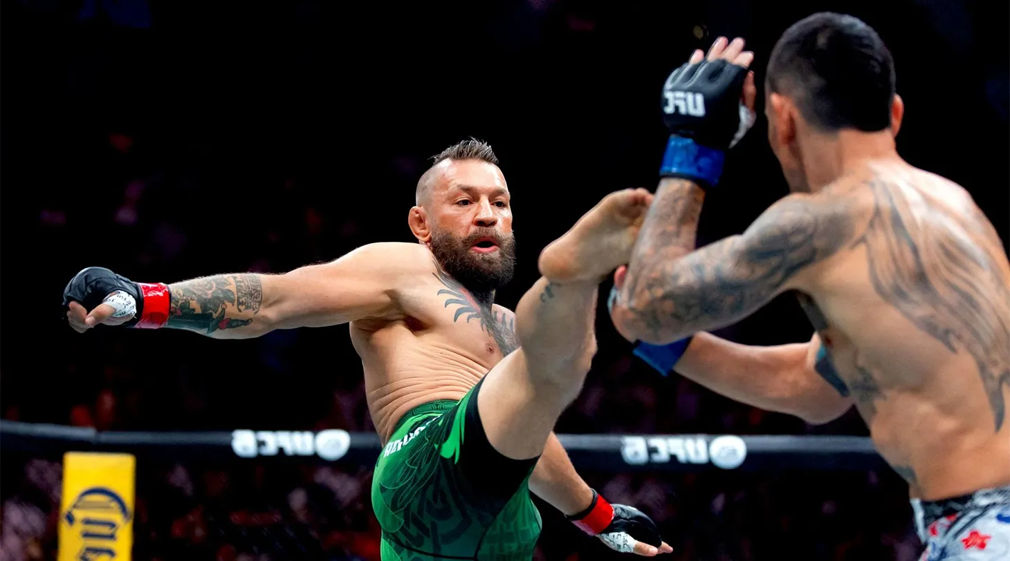 Конор Макгрегор в октагоне UFC: возвращение ирландца после пятилетнего перерыва завершилось травмой и поражением