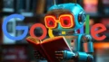 Логотип Google на фоне падающих графиков трафика — иллюстрация к материалу об AI Overviews и обвале посещаемости крупных СМИ