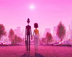 Кадр из трейлера мультфильма «Не одни» с героями Тимоти Шаламе и Селены Гомес