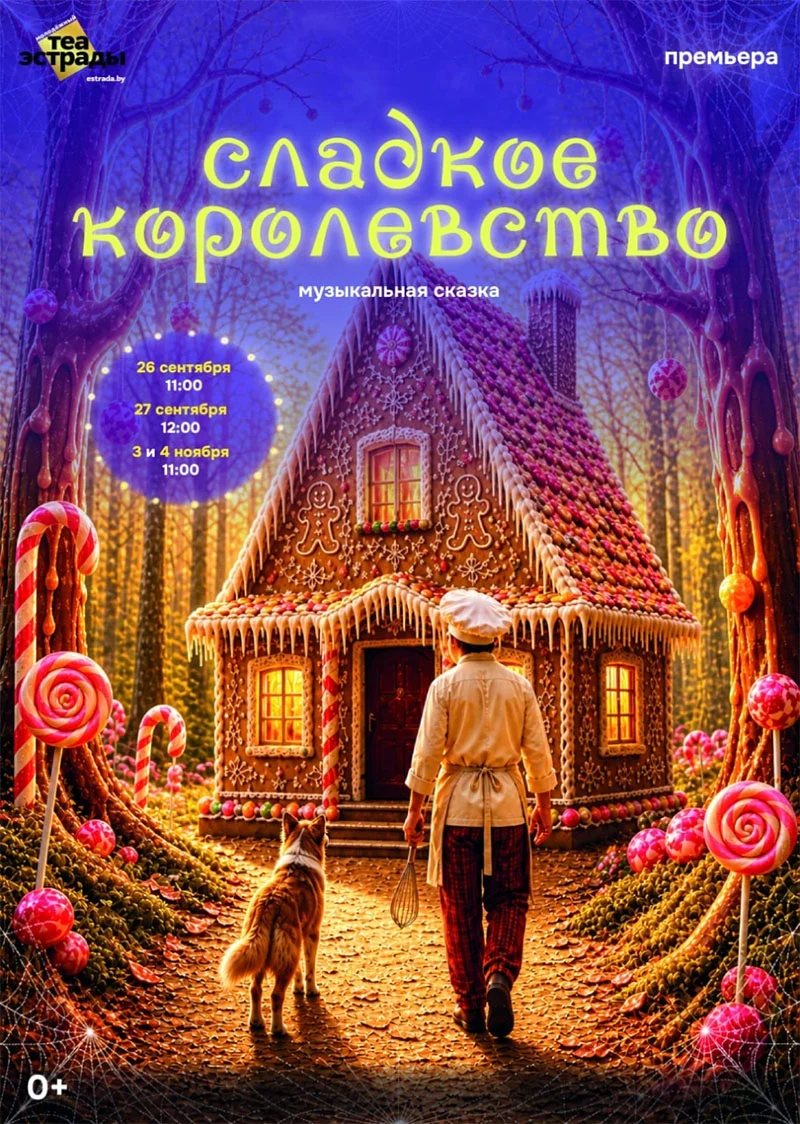Музыкальная сказка «Сладкое королевство» в Молодежном театре эстрады Минска — яркий семейный спектакль о дружбе и доброте