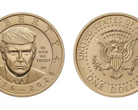Коллекционный доллар с Трампом: золотой блеск, медный состав и юридический обход векового запрета